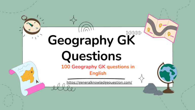 Geography GK Questions in English