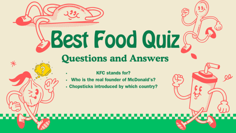 Best food quiz questions