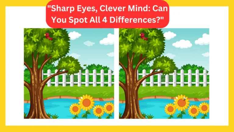 Spot the difference: Garden puzzle